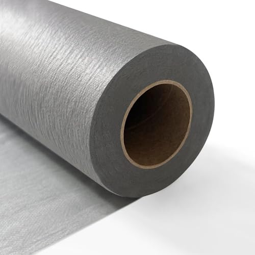 Longing Home Tischläufer Tischband 30 cm x 100 m, 10g/㎡, Grau | Einweg Tischdecke Vlies Rolle, stoffähnlich - ideal für Hochzeit, Geburtstag, Taufe, Kommunion, Einschulung, Party & Deko