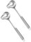 Cuillères à Sauce,2 PCS Louches à Sauce avec Bec Verseur en Acier Inoxydable 30cm Cuillère à Sauce Cuillère Sauce à Long Manche, Cuillère à Sauce INOX pour Sauces, Vinaigrettes, Argent