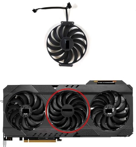graphics card 7PINCF1010U12S 6800XT GPU FAN Compatible with RX 6950XT 6900XT 6800 6700 XT TUF OC Graphic Card Cooling Fans(Fan B)