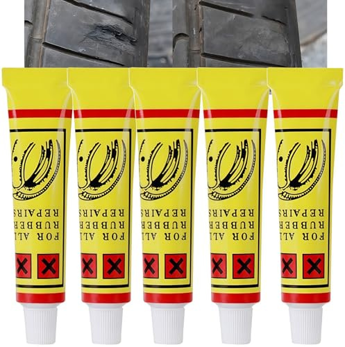 5pcs Tire Plug Glue,Sealant Tire Plug Glue,Rubber Cement Tire Repair,Efficient and Strong,Powerful,Easy to Use,Versatile Application,Abundant Quantity,Portable and Convenient,Quick Fix for Bikes