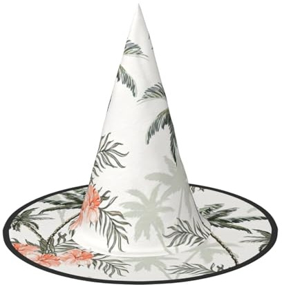 Tropical Palm Trees Halloween Hat Wicked Costumes Adult Unisex Headband Fancy Dress Accessory Christmas Party,Cosplay Magician Costume Outfit Halloween