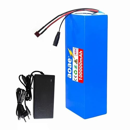 Batería De Bicicleta Eléctrica De 48 V, 100 Ah, Batería De Litio 13S4P, Batería Recargable De Iones De Litio, Paquete De Batería De Bicicleta Eléctrica De 48 V, Batería De Scooter 48V 30Ah,XT60