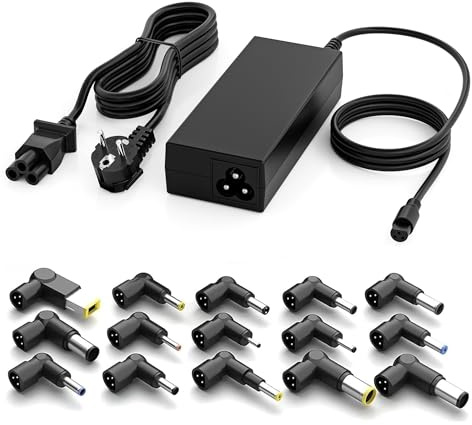 GreBed 90W Universel Chargeur pc Charger | Compatible HP Dell ASUS Acer Samsung Sony Fujitsu Ultrabook 15 Connecteurs Et Cordon d'alimentation
