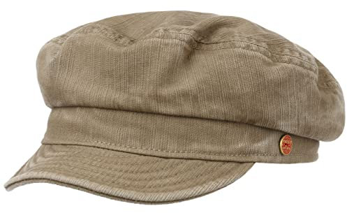 Mayser Altona Sunprotect Elbseglermütze Ballonmütze UV-Schutz Handmade Made in EU Damen Sommer Frühjahr Dunkelbeige 58 cm