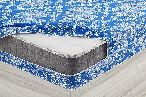 Degrees Home – Alba – Matratzenbezug – 90 cm Matratzenschoner – Reißverschluss-Matratzenbezug – Anti-Milben-Matratzenschoner – 100% Polyester – waschbar – 90 cm Matratze