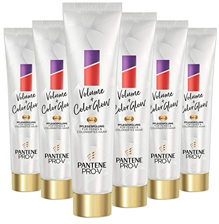 Pantene Pro-V Volume + Color Glow Pflegespülung, 6er Pack (6 x 160 ml)