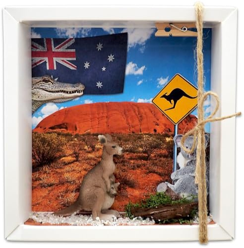 ZauberDeko Geldgeschenk Verpackung Australien Känguru Urlaub Reise Work and Travel Geschenk Backpacking