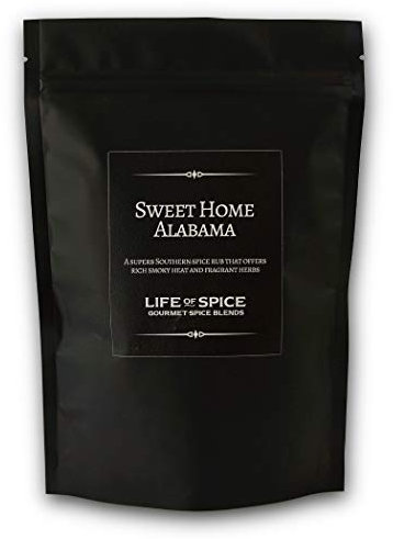 Life of Spice Sweet Home Alabama Spice Rub | All Purpose American Seasoning for Chicken, Meat and Veg | Large Pack (130g) with Recipe Card | Smoked Paprika, Sage and Oregano | Great American BBQ Rub