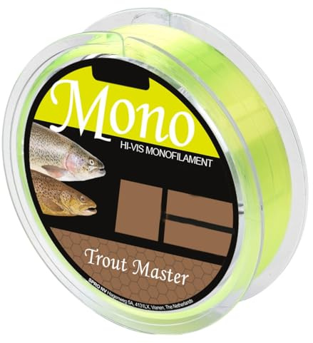 Trout Master Hi-Vis Mono Chartreuse - 200m Forellenschnur, Durchmesser/Tragkraft:0.22mm / 4.9KG