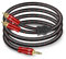 SKW 3.5 mm Jack to 2 x RCA Y Splitter RCA Cable, OFC Copper - Dual Shielded RCA to Jack Cable for Connecting Smartphones, Tablets or PC to HiFi Amplifier (5 m, Red)