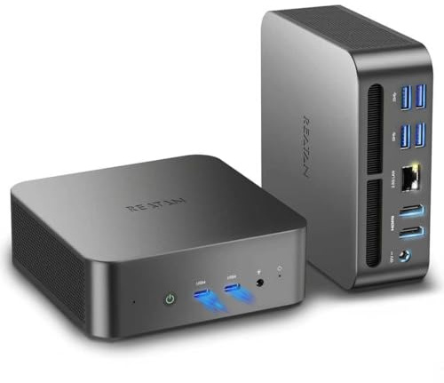 Reatan Alloy 9 Mini Gaming PC Ryzen 9 7940HS 1TB SSD 32GB DDR5 5600MHz RAM, Desktop Mini Computer,Radeon 780M Grafik, 2,5Gbps LAN, HDMI 2.1, 8K USB 4.0 Wi-Fi 6E/BT5.3
