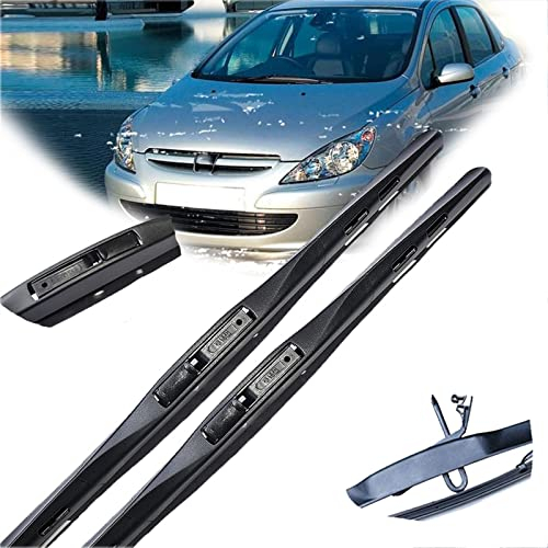 Autowischerblätter Für Peugeot 307 307SW 307CC Fließhecklimousine 2000 2001 2002 2003 2004 Frontscheibenwischer Autozubehör Windschutzscheibe (Color : B)