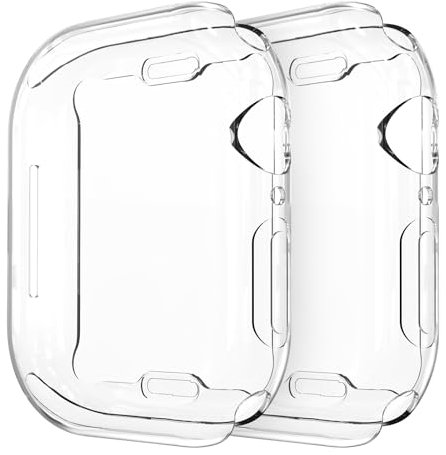 Simpeak 2 PCS Screen Protector Compatible with Apple Watch Series 11 10 46mm, TPU Case Soft, Frame Bumper Cover for i watch 11 10 42mm, All-Around Protective, Ultra Clear Anti-Scratch Case