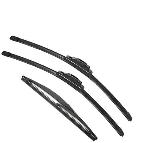 Car Windscreen Wiper para Refine S3 2013-2021 Limpiaparabrisas Trasero Delantero Accesorios de Coche de Goma Doble Escobillas de limpiaparabrisas de Coche De Limpiaparabrisas Coche(3 Wipers,LHD)
