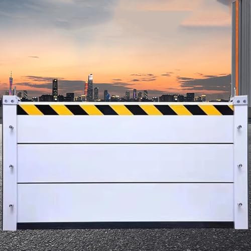 MOKLYF Dighe temporanee Rimovibili, barriera di Protezione dalle inondazioni Impermeabile in Lega di Alluminio per Garage e casa(L80-H40cm