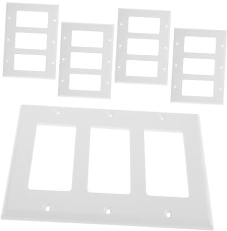 DIYEAH Cubierta Decorativa De Placas De Interruptores Eléctricos Gang Panel Térmico Resistente Fácil Instalación Para Receptáculos Hogar y Oficina