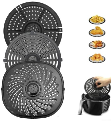 Esteras de freidora de aire multifunción Separador de cocina para freír carne y verduras (C)