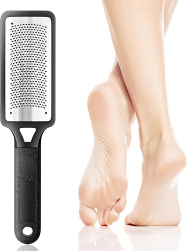 Foot File for Hard Skin Remover and Callus Remover, Foot Rasp, Feet Hard Skin Remover, Foot Scraper, Can Be Used on Both Wet and Dry Feet, Stainless Steel File