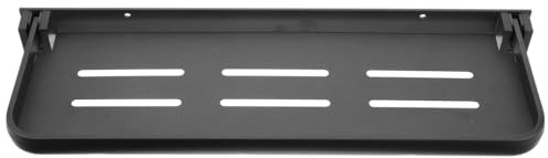Ciieeo Étagère Murale Pliable Rangement Camping-Car, 40x13,3cm Étagère Flottante Aluminium Spatial, Tablette Rabattable Salle de Bain Étendoir à Linge pour Van Caravane Buanderie (Argent)