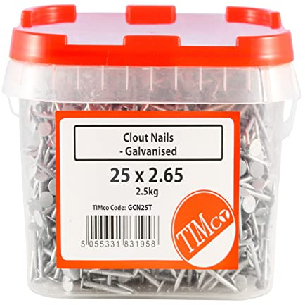 Timco NWH011759 Klout-Nägel, verzinkt, 2,65 x 65 mm