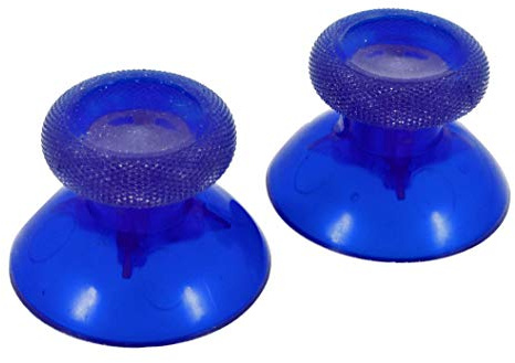 Analog Stick Thumbsticks Joystick Cap for Xbox One Controller Mushroom Cap Rubber Cover (Clear Blue)