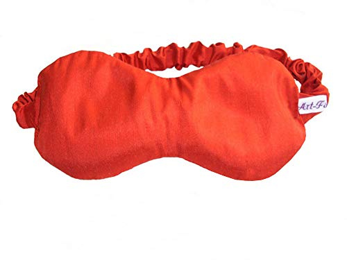 Art-Fabric I Edle Luxus Bio Schlafmaske I Scarlett Silk I reine Seide I mit Duftwahl