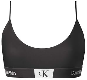 Calvin Klein Unlined Bralette 000qf7216e Bralette, Nero (Black), XS Donna