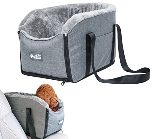 Hundeautositz Hundesitz Kleine Hunde,Hundesitz Auto,Hundebox Auto Kleine Hunde,Tragbare Haustiertragetasche Für Kleine Kleine Katzenwelpen,Armlehnensitz Für Haustiere(45x22x25cm)