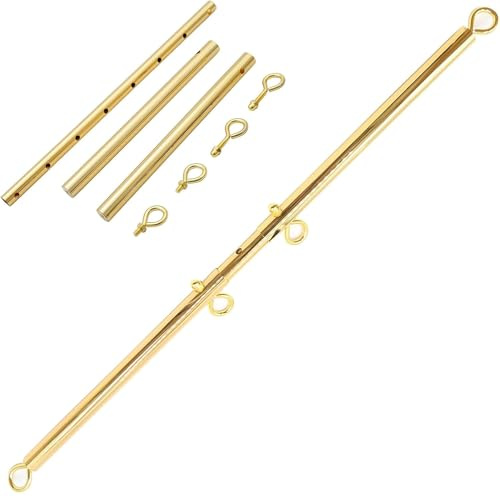 BDSMYEE 61~91cm Einstellbar Metall Spreizstange, Bondage Hängestange SM Sexspielzeug für Bondage Liebhaber Paare