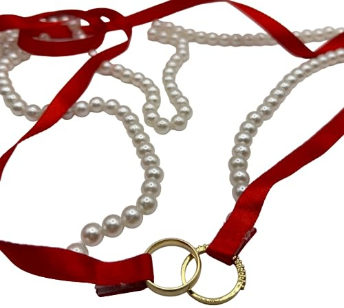 ErYa Elegantes Verlobungsband, Ringband mit Perlen - Nisan Kurdelesi, Söz Yüzük, Incili Kurdelesi Verlobung, Hochzeit, Wedding, Standesamt