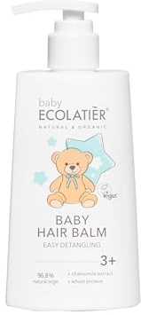 Baby Haarbalsam Einfaches Entwirren 3+ – Kinder Conditioner mit 96,8% natürlichen Inhaltsstoffen, vegan zertifiziert, sanfte Haarspülung für Kinder und Babys, Haarbalsam für weiches Haar, 250 ml
