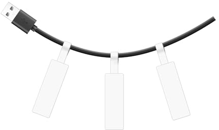 SUPVAN Etiketten selbstklebend wasserfest für T50M Etikettendrucker | 25 mm x 38 mm + 40 mm, 105 Etiketten/Rolle, für Haushalt, Büro und Schule, Schwarz auf Weiß
