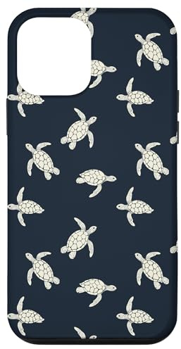 Schildkröte Meeresschildkröte Muster Tauchen Taucher Blau Hülle für iPhone 12 mini