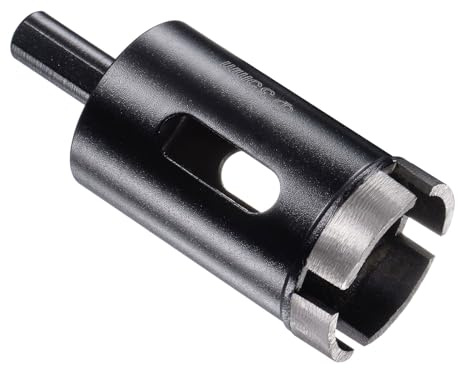 CoCud Diamond Core Drill Bit, 35mm Dia Triangle Shank, Tiles Stones Marble Concrete Dry/Wet Hole Saws Black - (Applications: for M10 Angle Grinder), 1-Piece