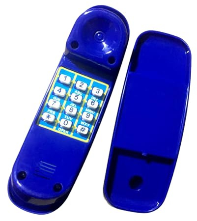 harayaa Spielplatz Schaukel Set Telefon Pretend Play Zifferntasten Telefon Kind Klettergerüste Telefon für Jungen Mädchen, Blau