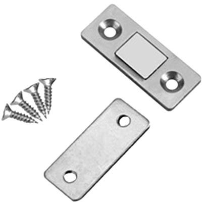 Flat Powerful Door Catches Strong Magnet Catch for Latch Stoppers Door Stop for Home Furniture Cabinet Cupboard Wardrobe Door Accessories Door Stoppers