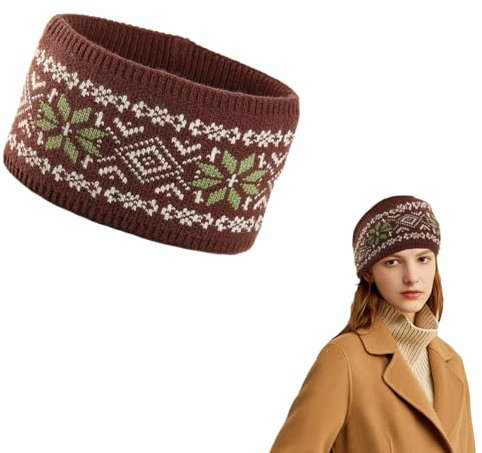 Ear Warmer Headband - Wide Headband, Thick Headband, Knitted Headband Women, Knitted Headband, Wide Headbands For Women, Womens Headbands, Winter Headbands For Women, (COFFEE, one size)