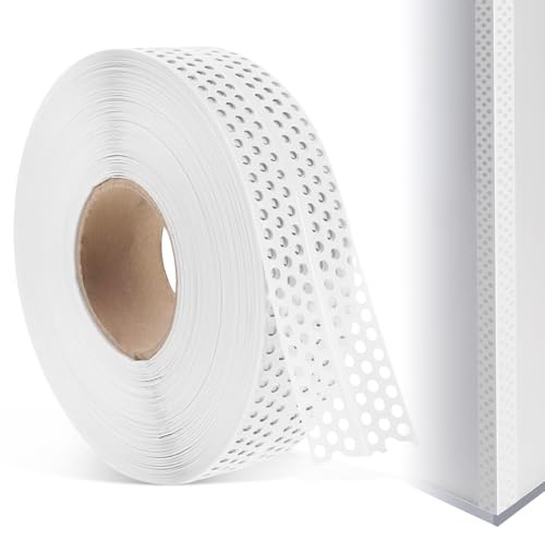 BSTDAYEVER Maskeringstejp för Symaskin PVC-överdragningsband 5cm x 40m Självhäftande Band Adhesivband för Gipsväggar Kantskydd för Reparationer av Väggar och Sprickor