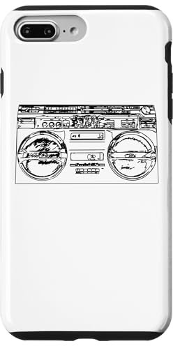 Old School Rap Ghettoblaster Retro Stil 80er Hiphop Musik Hülle für iPhone 7 Plus/8 Plus