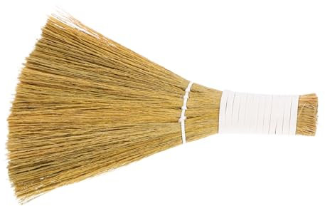 HIAKDOFT Mini Besen Aus Weichem Miscanthus Handlicher Tischbesen Für Desktop Reinigung Leichter Kleiner Kehrbesen Für Sofa Praktisch Portabel Und Formbeständig Für Schnelle Sauberkeit