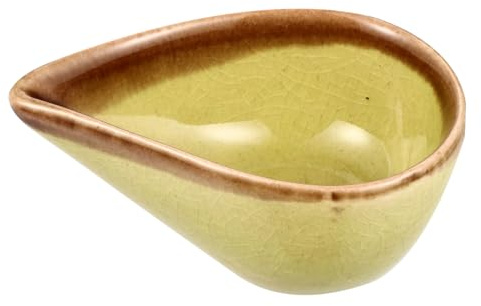 PERSELOSO Kleine Keramik Aromaschale für Ätherische Öle mit Tropfenförmiger Form Einfache Reinigung und Dekorativer Stil für Badezimmer und Zuhause