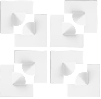 Tabanzhe Magnetic Window Screen Corners Accessories-8PCS DIY Window Screen Corner Handles for Seamless Repairing Fixing Screens Effective Mosquito Protection(White)