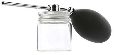 Gatuida Portable Powder Spray Bottle for Hair Fiber Application Convenient Hair Building Fiber Holder Durable Easy to Clean Glass Dispenser for Travel and Outdoor Use