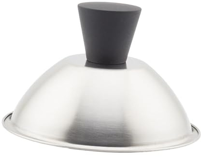 KESOTO Coperchio a Cupola per Griglia con Maniglia Antiscottatura, Coperchio per Piastra Piatta, Coperchio per Hamburger per Imbastitura E Cottura, 13.5 Cm