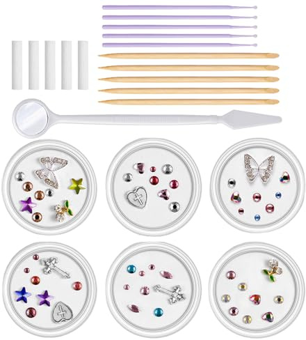 Dec Kristall-Set – Edelstein-Dienes-Edelstein-Set, Edelsteinschmuck | professioneller Stein, professionelles Zahn-Set für Zähne, Dec