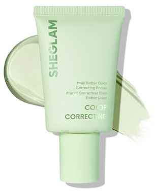 SHEGLAM Even Better Color Correcting Primer Skin Care Long-lasting Smooth Skin-Green