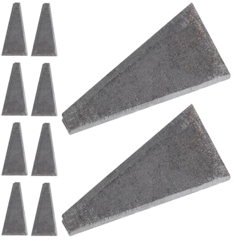 NOLITOY Triangulaires en Acier pour Renforcement de Manches de Marteau et Coin de Hache, Fixation Stable des Meubles, Outil Compact et Solide pour Chantier et Usage Domestique