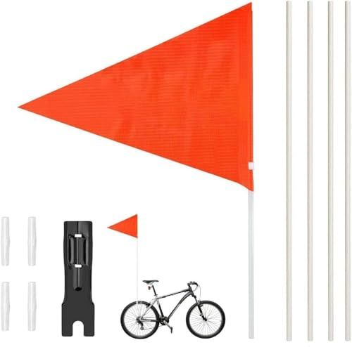 Fahrradfahne,150 cm Fahrrad Wimpel,Fahrrad fähnchen,Roller Fahrrad Wimpel Fahne,Street Buddy Fahne,Verstellbare Kinderfahrradfahne,Kinderfahrrad Sicherheitswimpel
