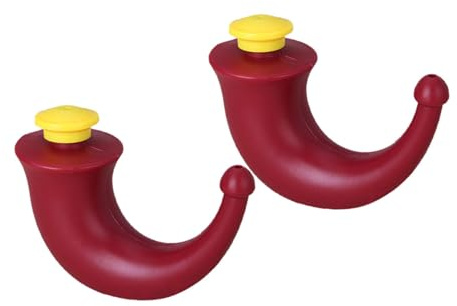 SILENRADAWN Botella de Lavado Nasal Roja de Plástico 2piezas para Irrigación Nasal Reutilizable y Práctica Diseño Compacto para Cuidado Adulto