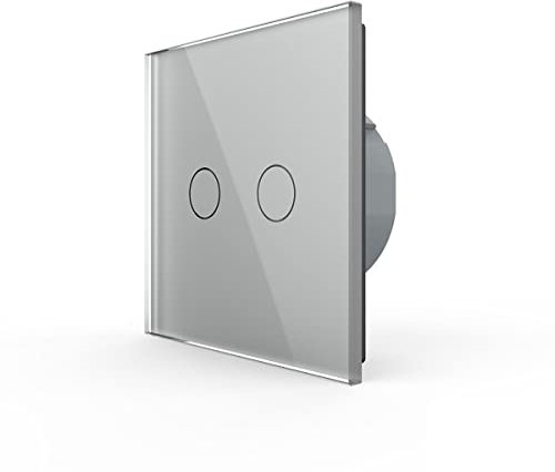 Radio interruptor de luz 2 Vía Touch remot Switch gris Nuevo